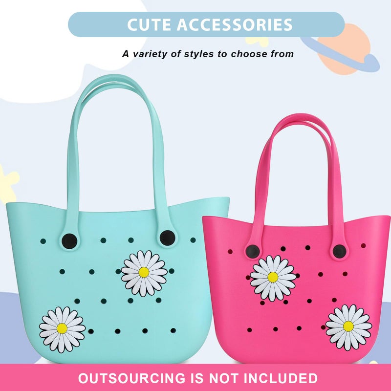Lckaey Rubber Beach Bag Accessories-PVC Rubber decoration-for EVA Purse Bogg Inserts Y064figure 28 - Image 2